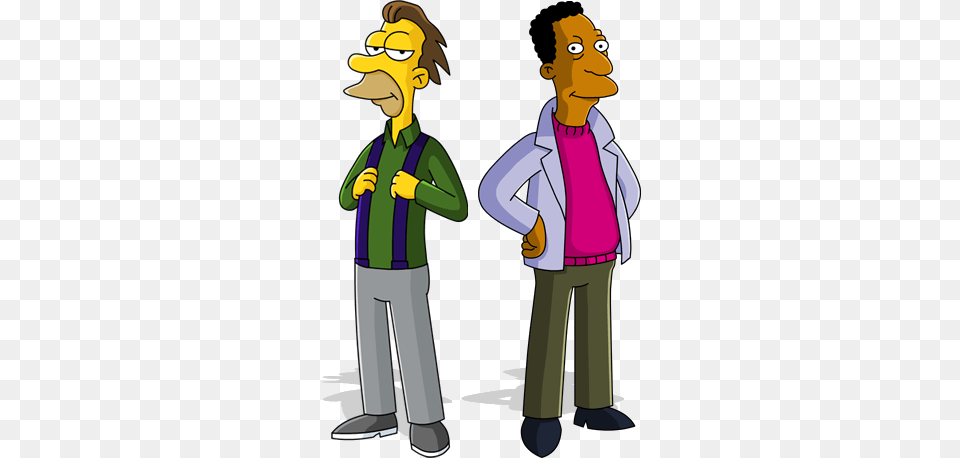 Downfall Carl39s Rise Up The Ladder True Bromance Simpsons Lenny And Carl, Female, Child, Person, Girl Free Transparent Png