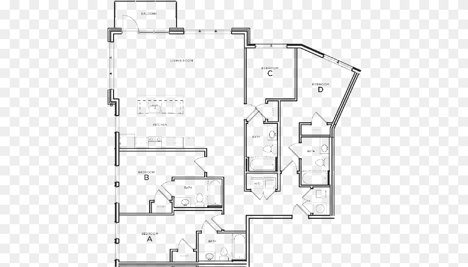 Downing D4 Rendering Floor Plan, Diagram, Floor Plan, Scoreboard, Cad Diagram Free Png Download