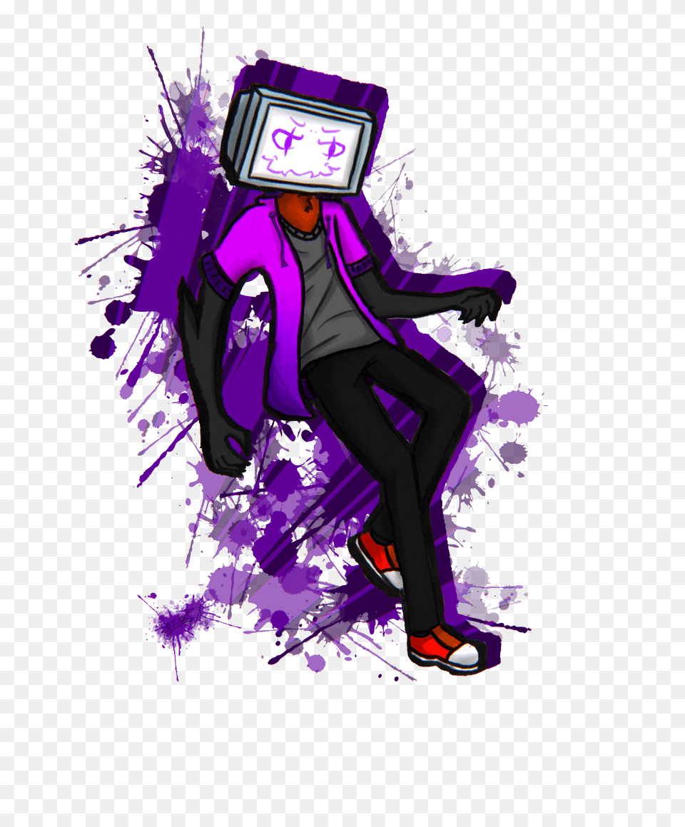 Download 0 Replies 4 Retweets 8 Likes Pyrocynical Full Fictional Character, Graphics, Art, Purple, Book Free Transparent Png