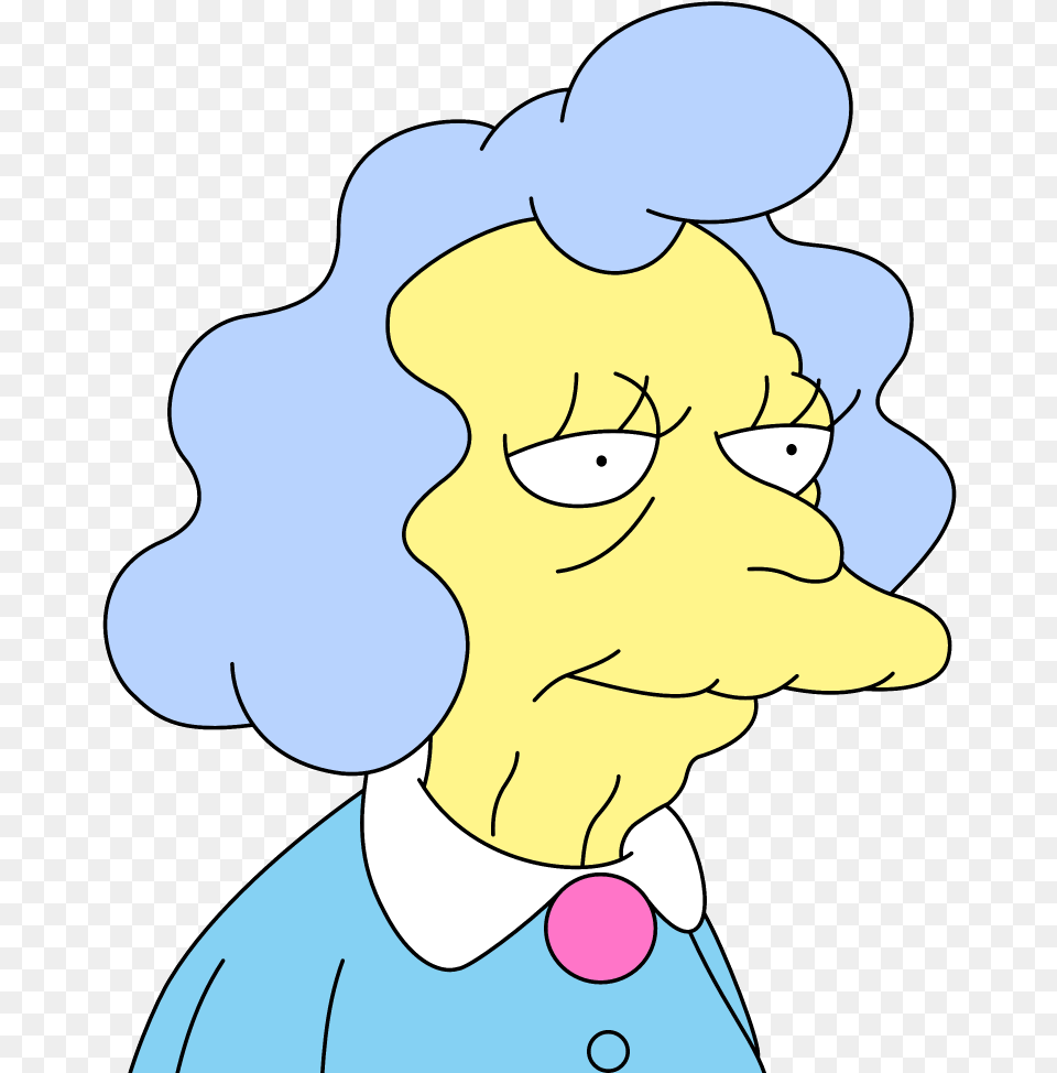 0 Replies Retweets 4 Likes Old Lady Simpsons Old Lady Simpsons Characters, Baby, Person, Cartoon, Face Free Png Download