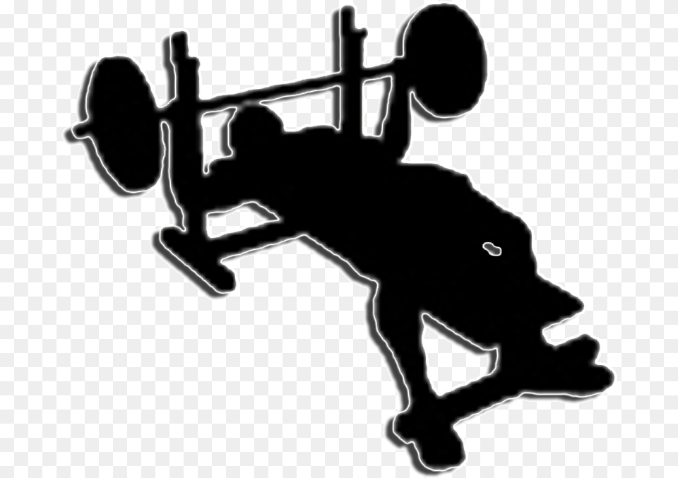 Download 000 Dumbbell, Silhouette, Bench Press, Fitness, Gym Free Transparent Png