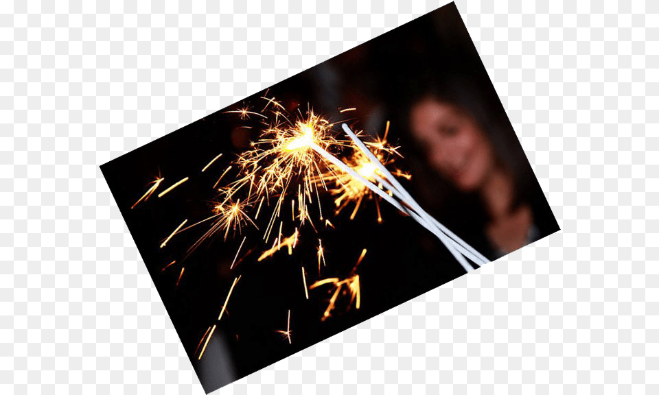 10 Inch Gold Wire Sparkler Fireworks, Adult, Person, Woman, Female Free Png Download