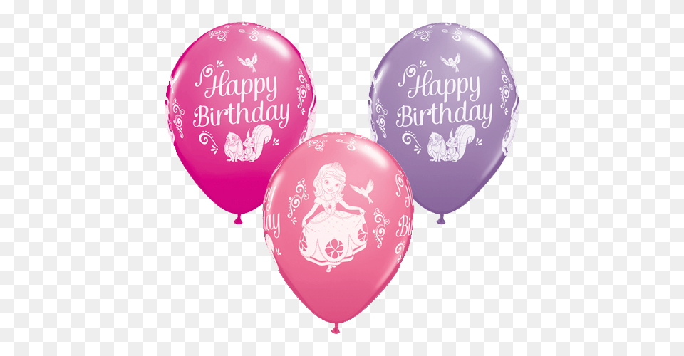 11 Sofia Birthday Disney Latex Balloons X Sofia The First Balloons, Balloon, Baby, Person Free Png Download