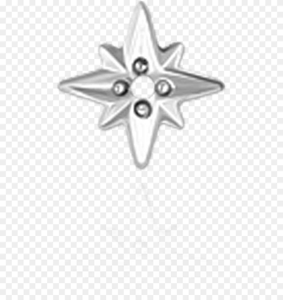 14k Shining Star Trim Body Jewelry Full Size Solid, Symbol, Star Symbol, Person Free Png Download