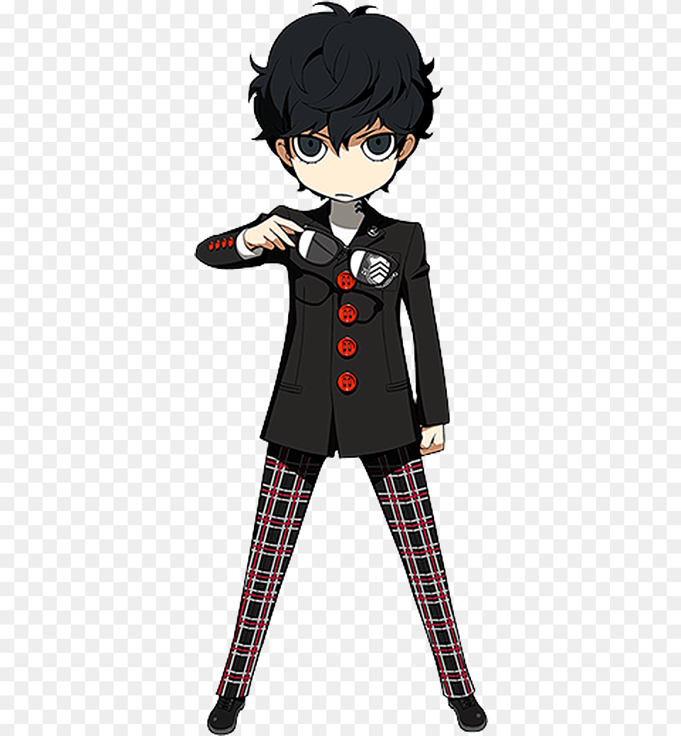 Download 17 Aug Persona Q2 Character Art With No Joker Persona Q, Book, Comics, Publication, Formal Wear Png Image