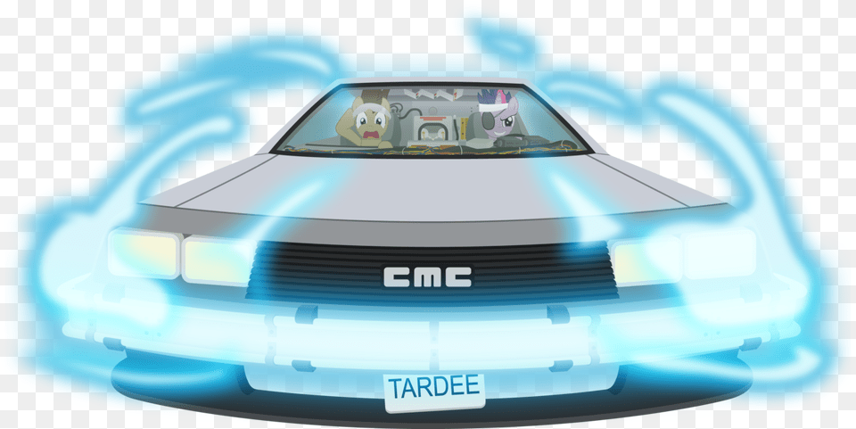 Download 1985 2015 Absurd Res Artist Back To The Future Car Transparent, Coupe, Sports Car, Transportation, Vehicle Png