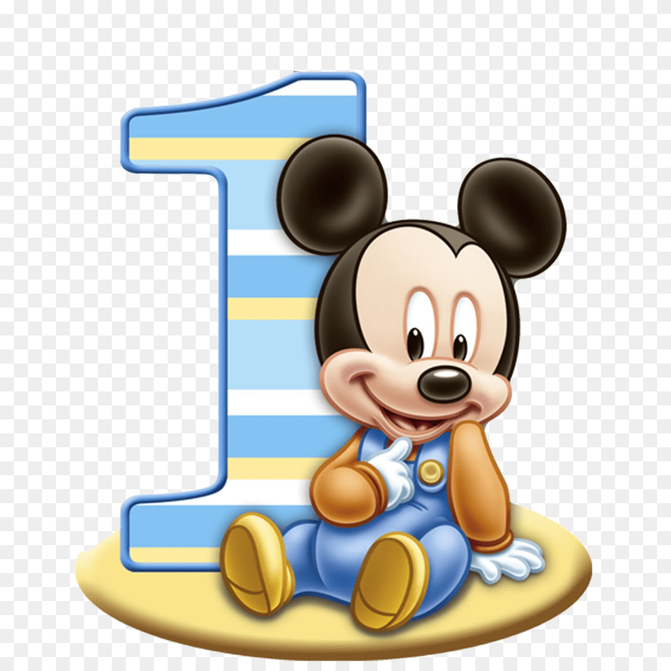 Download 1st Birthday Baby Mickey Mouse Mickey Mouse 1st Birthday, Toy, Text, Person, People Free Png