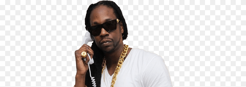 Download 2 Chains 2 Chainz On The Phone, Accessories, Pendant, Sunglasses, Head Free Transparent Png