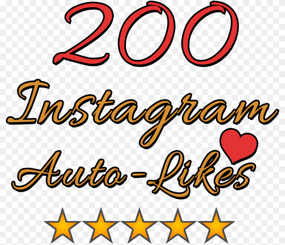 200 Instagram Auto Likes Per Post Instagram 4 And A Half Stars, Text, Dynamite, Weapon Free Png Download