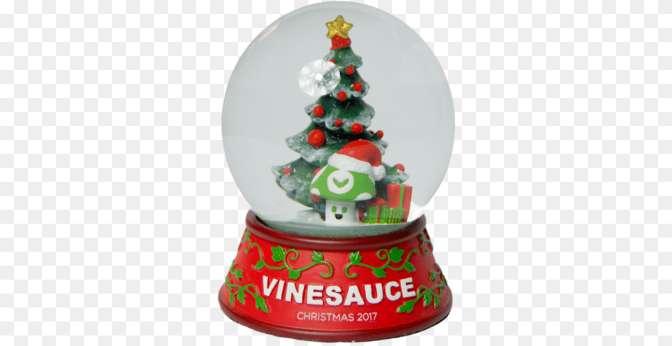 Download 2017 Christmas Vineglobe Vinesauce Snow Globe Christmas Ornament, Birthday Cake, Cake, Cream, Dessert Png Image