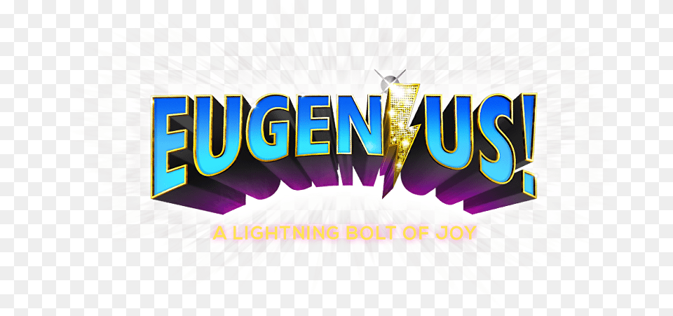 Download 2018 Eugenius Logo Lightning Bolt Of Joy The Eugenius, Advertisement, Poster, Person Png Image