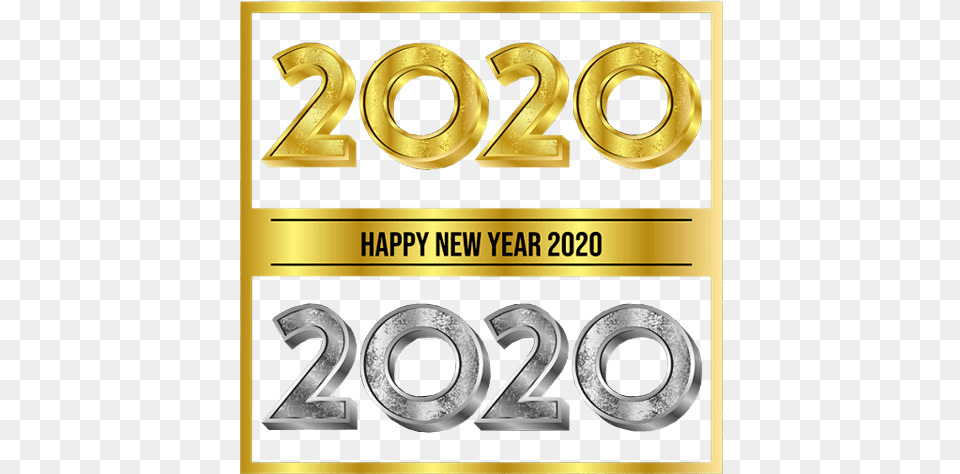 2020 Happy New Year Images Poster, Number, Symbol, Text Free Png Download