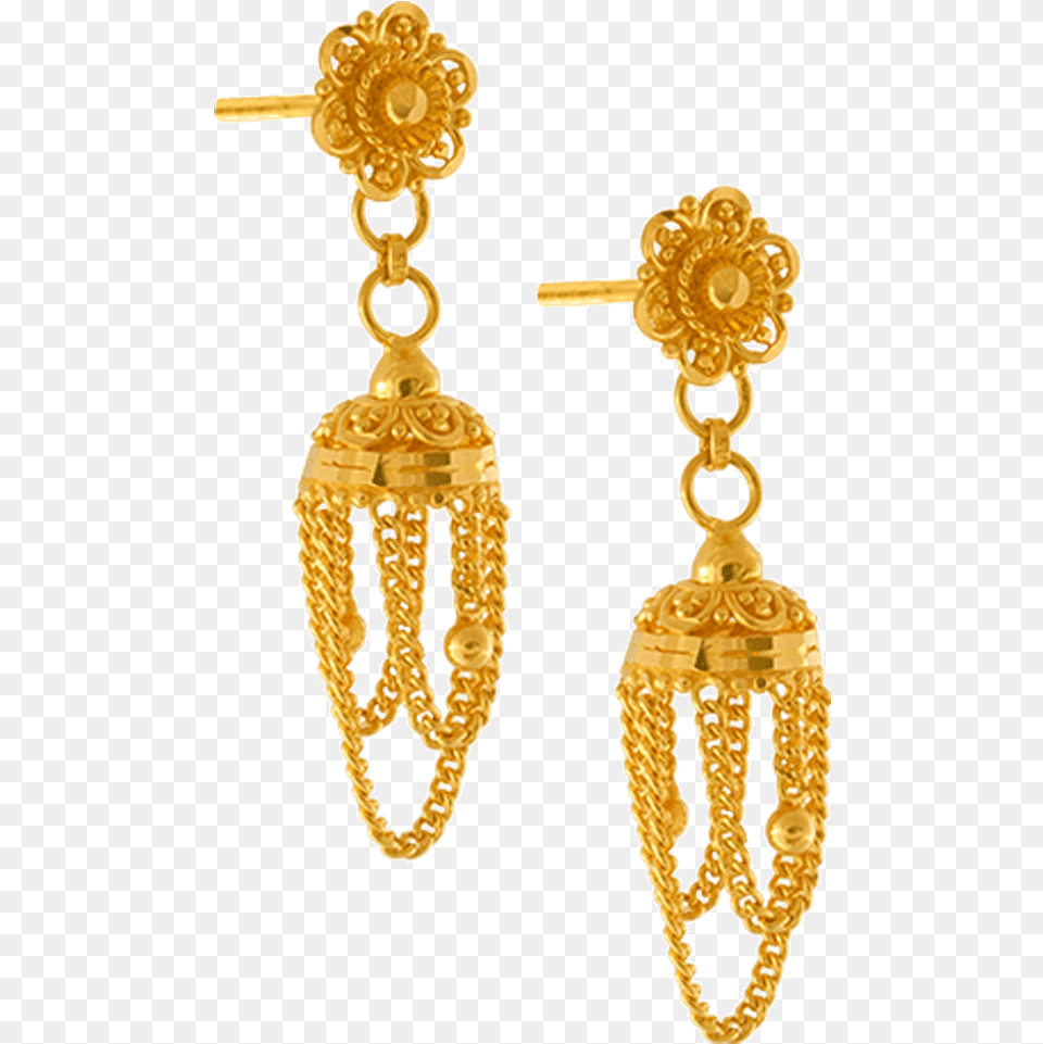 Download 22k Yellow Gold Earrings Earrings Image With Background Gold Earrings, Accessories, Earring, Jewelry, Treasure Free Transparent Png