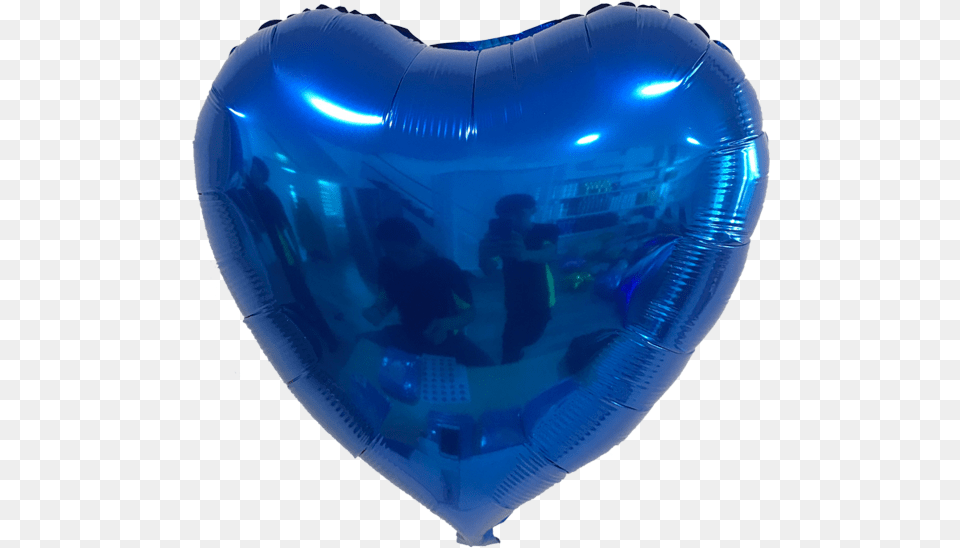 Download 24 Inch Blue Heart Balloon Hd Download Balloon, Adult, Male, Man, Person Free Png