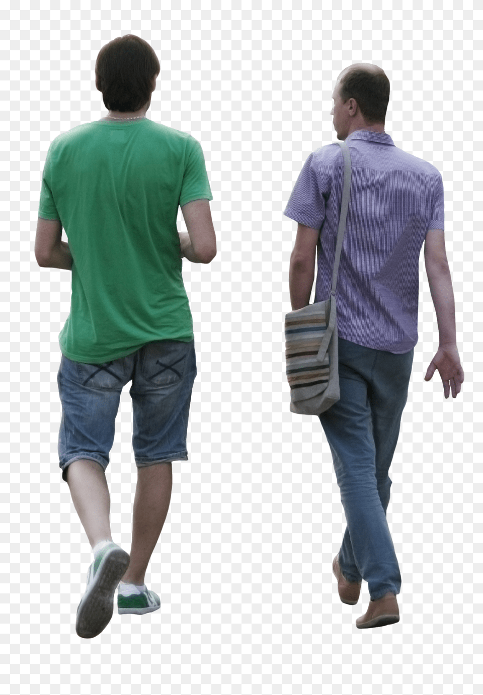 Download 2d People People Walking From Behind, T-shirt, Shorts, Person, Clothing Free Transparent Png