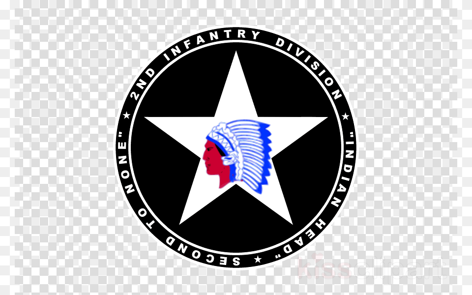 Download 2nd Infantry Division Us Army Military Patchflash, Star Symbol, Symbol, Emblem, Face Png