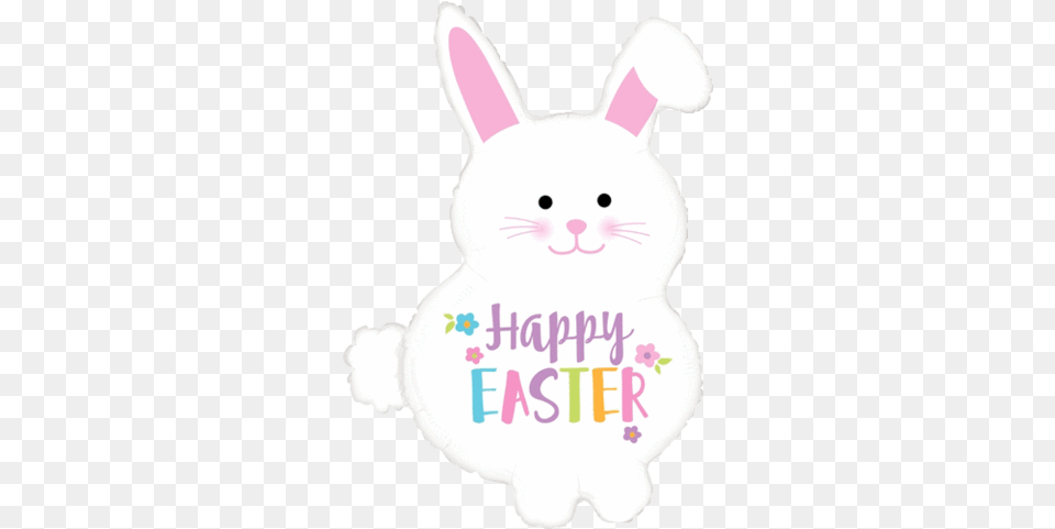 32 Happy Easter Bunny Balloon Happy Easter Bunny Happy Easter With Bunny, Plush, Toy, Nature, Outdoors Free Png Download