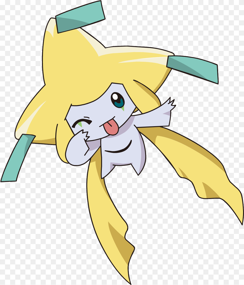 Download 385jirachi Ag Anime 4 Mythical Pokemon Jirachi, Baby, Person, Cartoon, Flower Free Transparent Png