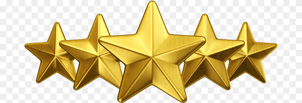 Download 3d Gold Star Transparent 5 Golden Stars, Star Symbol, Symbol Free Png