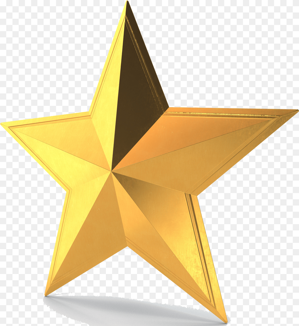 Download 3d Gold Star Pic Star 3d Model Free Star 3d Model Free, Star Symbol, Symbol, Cross Png Image