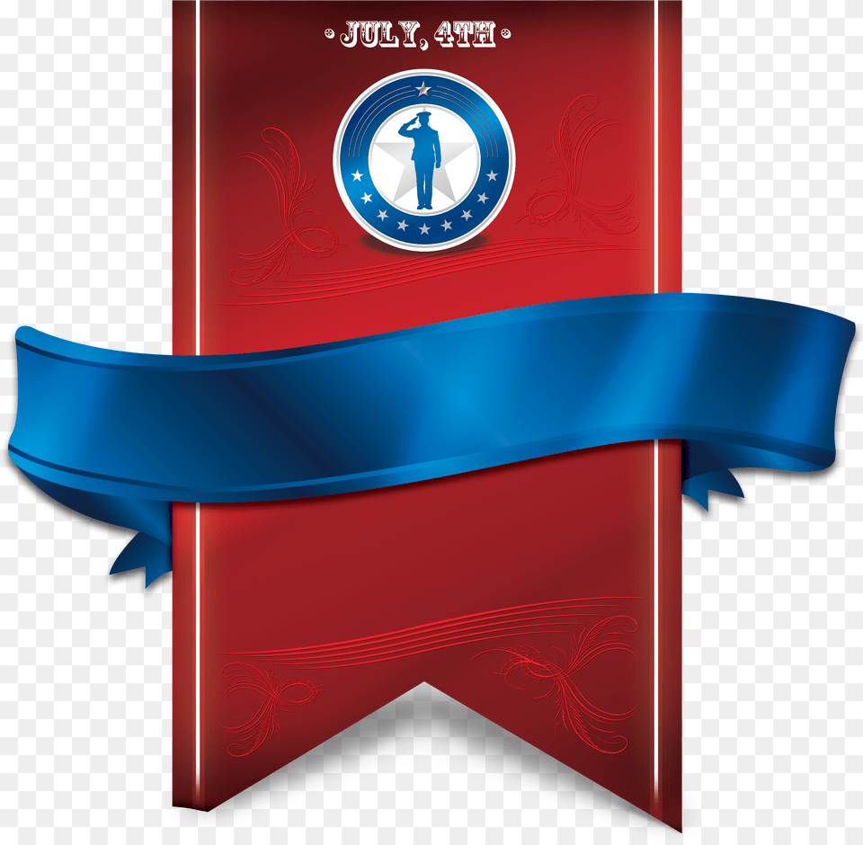 Download 4th Of July Banner Transparent Latest Banner Ribbon, Person, Mailbox Png