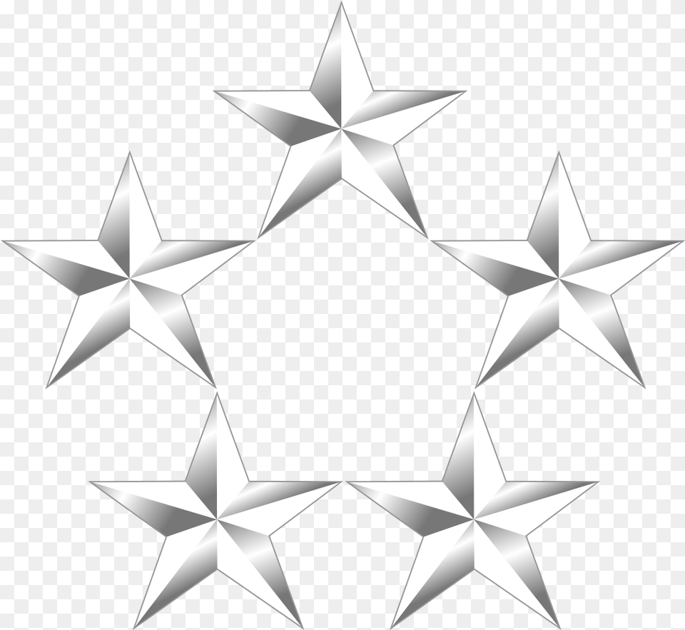 Download 5 Star Donors General 5 Star Full Size 5 Star General Rank, Symbol, Star Symbol, Cross Png Image