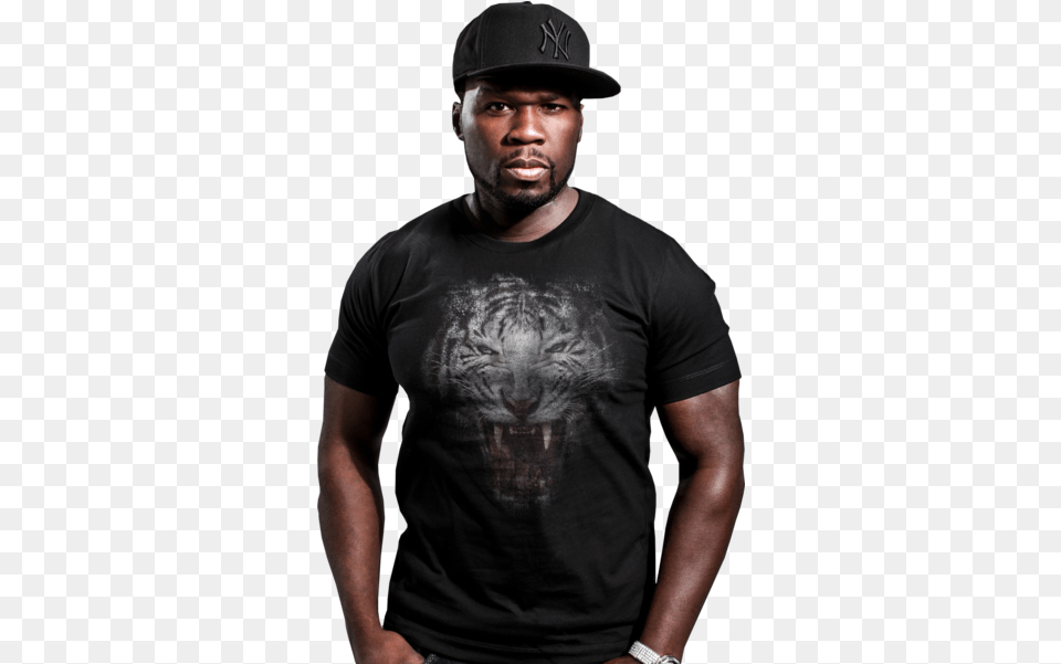 Download 50 Cent Short Sleeve, T-shirt, Baseball Cap, Cap, Clothing Png Image