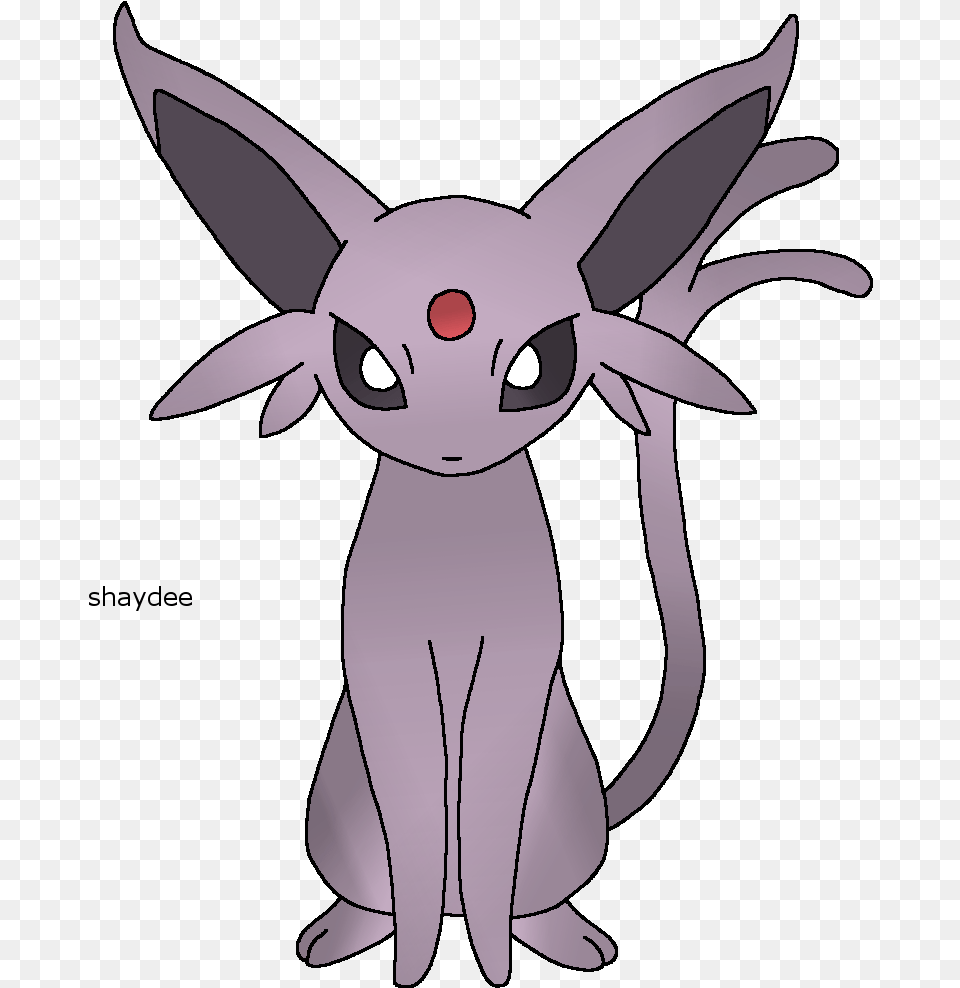 Download 50 Pokemon Challenge Espeon By Pokemon Is Espeon, Cartoon, Animal, Fish, Sea Life Free Transparent Png