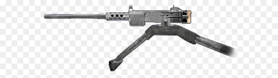 50cal M2 Browning Machine Gun Browning M2 Transparent Background, Firearm, Machine Gun, Rifle, Weapon Free Png Download