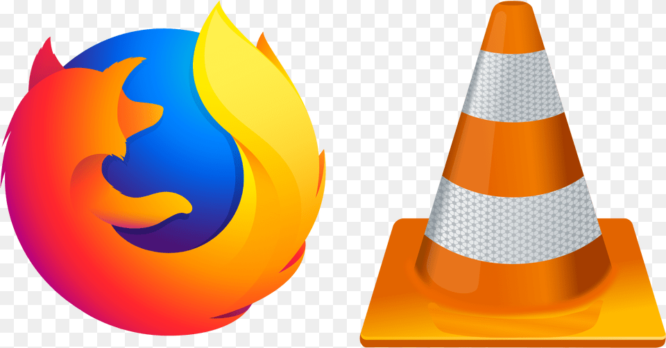 Download 551kib 2048x1024 Free Oranges Mozilla Firefox Vlc Media Player Icon, Cone Png