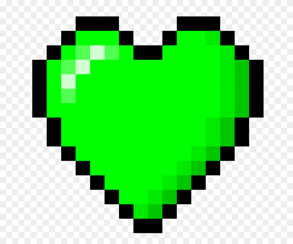 Download 8 Bit Heart Green Heart 8 Bit, Accessories Png Image