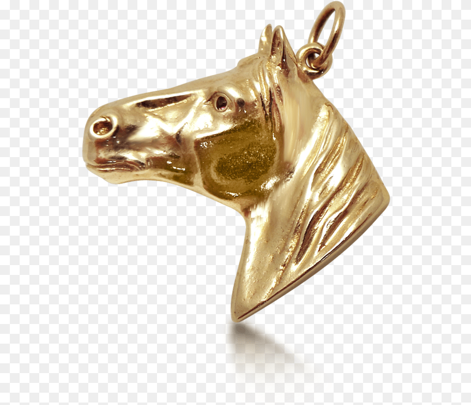 Download A 14k Retro Yellow Gold Horse Solid, Accessories, Bronze, Jewelry, Animal Png Image