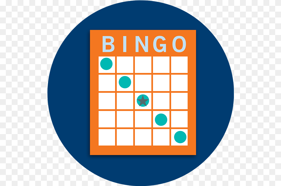 Download A Bingo Card Pattern Showing Warren Dunes State Park, Disk, Text Png Image