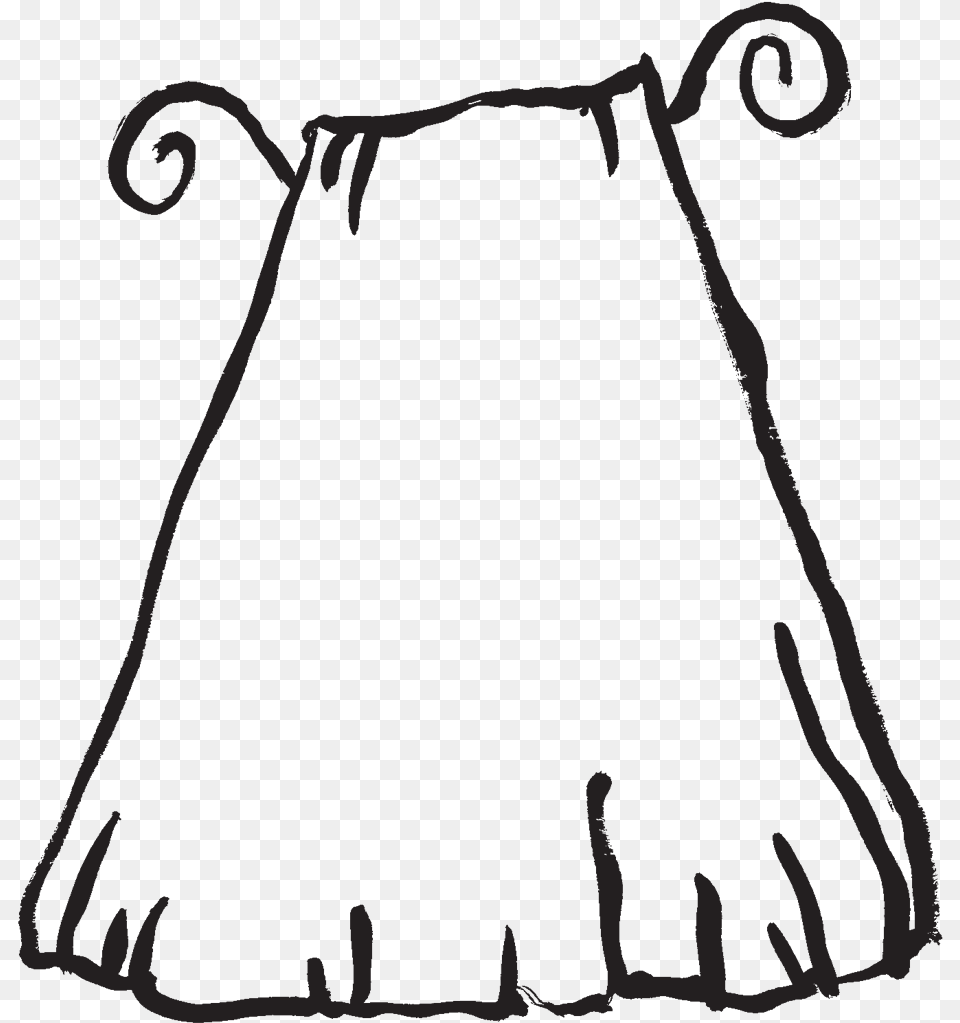 A Blank Cape Here And Make It Your Own Line Art, Bag, Animal, Antelope, Mammal Free Png Download