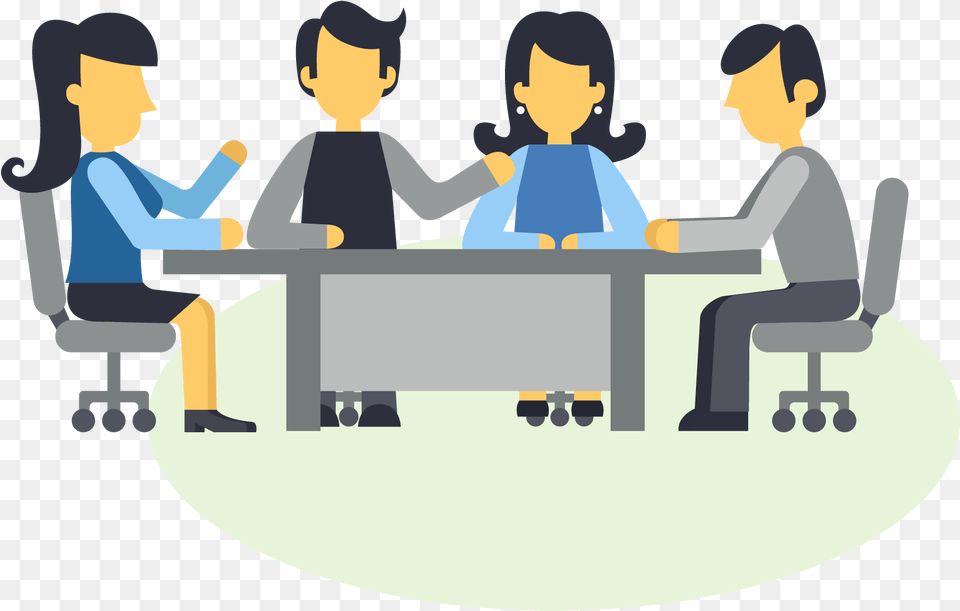 Download A Group Of People Sitting Group Of People Sitting Around A Table, Person, Conversation, Interview, Baby Png Image