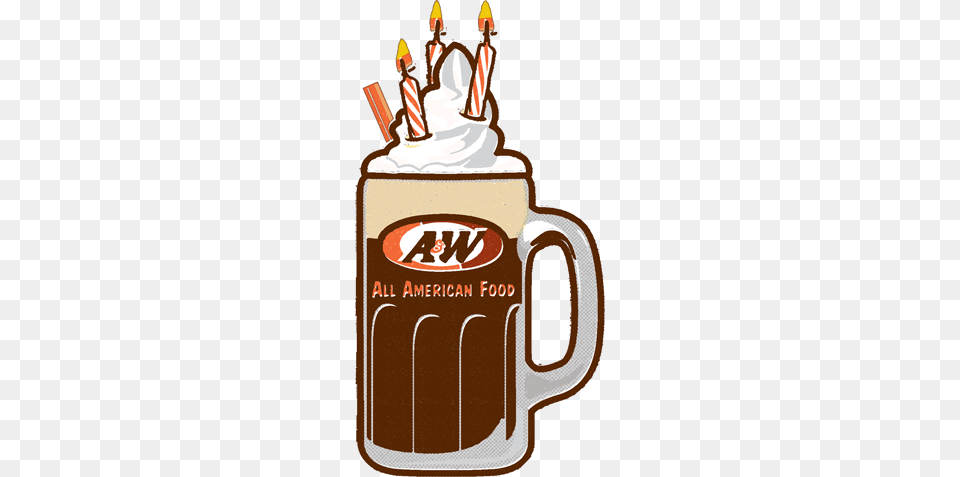 Download Aampw Happy Birthday Clipart Aampw Root Beer Clip Art, Cream, Cup, Dessert, Food Free Png