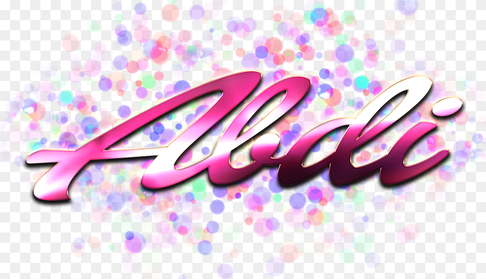Download Abdi Name Logo Bokeh Zubair Name, Art, Graphics, Purple Png Image