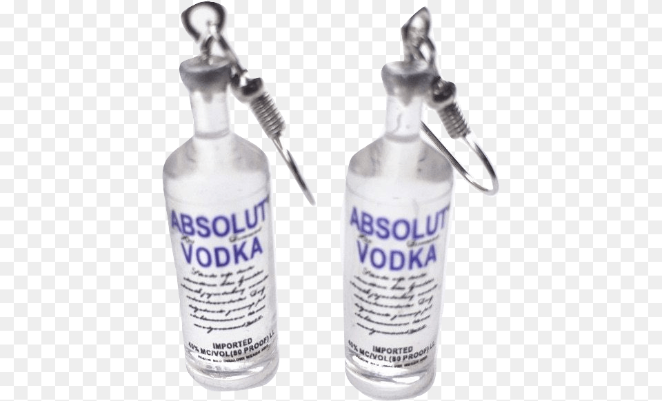 Download Absolut Vodka Bottle Drop Earrings Water Bottle Vodka Earrings Png