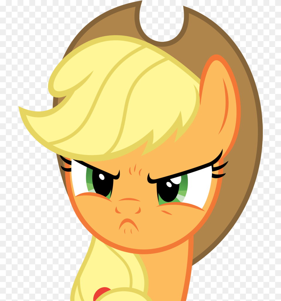 Absurd Res Angry Applejack Applejacku0027s Hat Applejack My Little Pony Angry, Baby, Person, Face, Head Free Png Download
