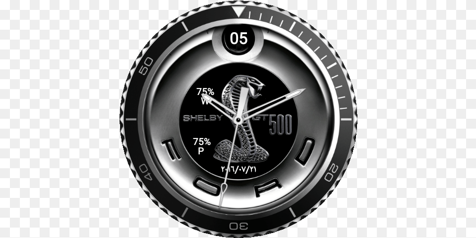 Download Ac Cobra Shelby Mustang Car Ford Logo Ford Wall Clock, Wristwatch, Arm, Body Part, Person Png