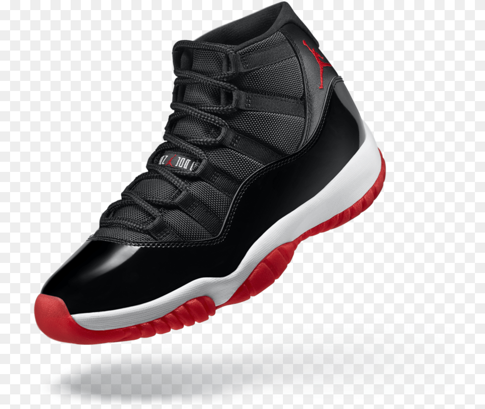 Download Air Jordans New Red Hd Uokplrs Red And Black Jordans, Clothing, Footwear, Shoe, Sneaker Png Image