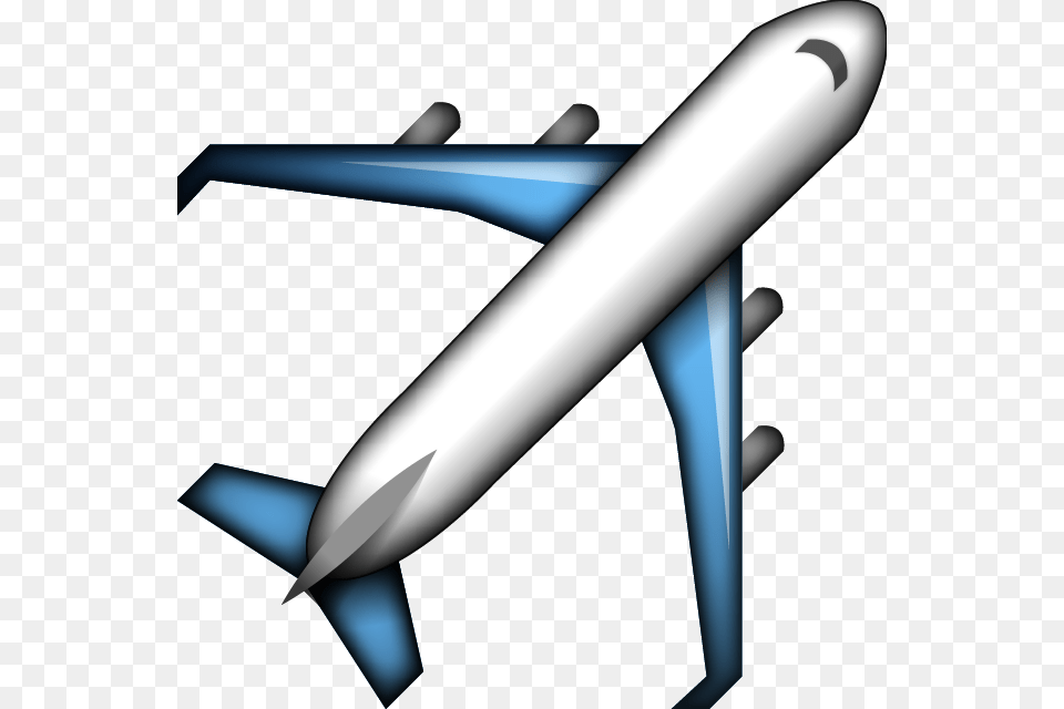 Download Airplane Emoji Icon Facebook Plane Reaction, Ammunition, Missile, Weapon, Blade Png