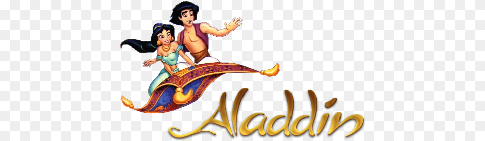 Download Aladdin Movie Aladdin Logo Background, Adult, Female, Person, Woman Png Image