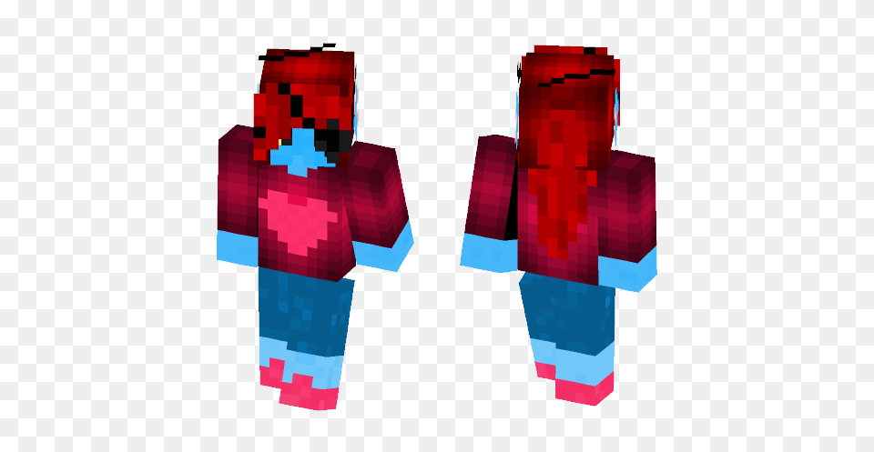 Download Alonetale Undyne W Eye Patch Minecraft Skin For Dynamite, Weapon Free Png