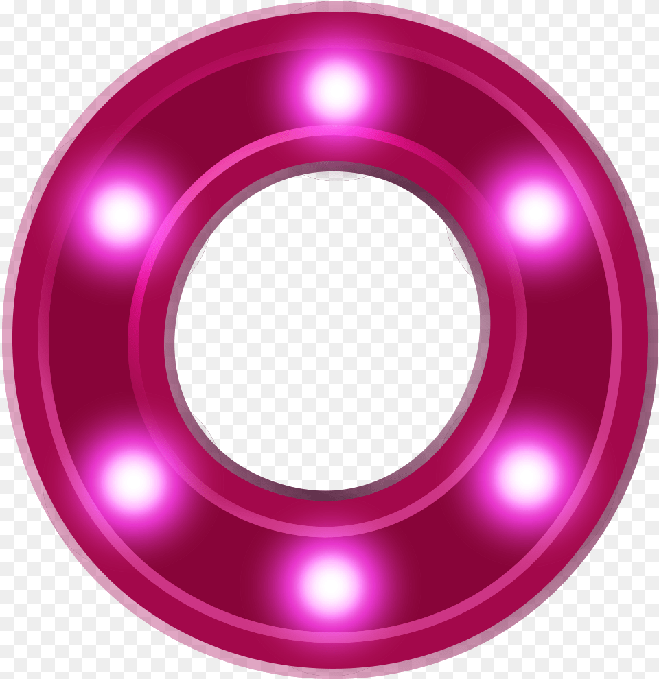 Download Alphabet Car Team Neon Drive Child Solid State Letter O Neon, Lighting, Purple, Disk, Light Png Image