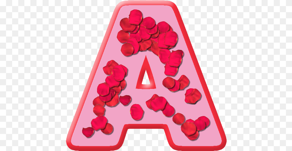 Download Alphabet Rose Petals Full Size Pngkit Alphabet Letter Love, Flower, Petal, Plant, Symbol Png