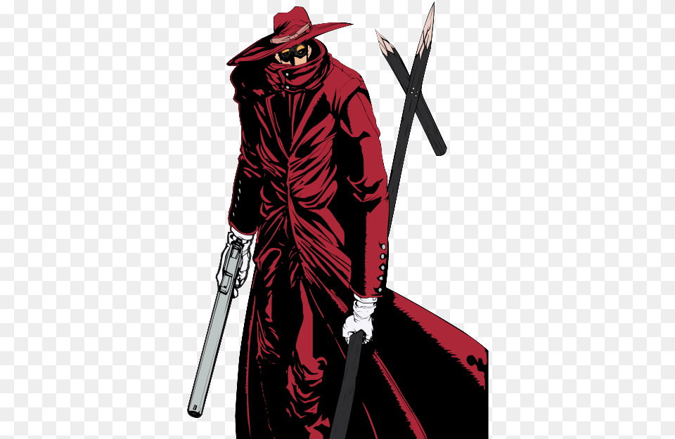 Download Alucard Transparent Alucard X Integra Hellsing, Sword, Weapon, Adult, Male Png Image