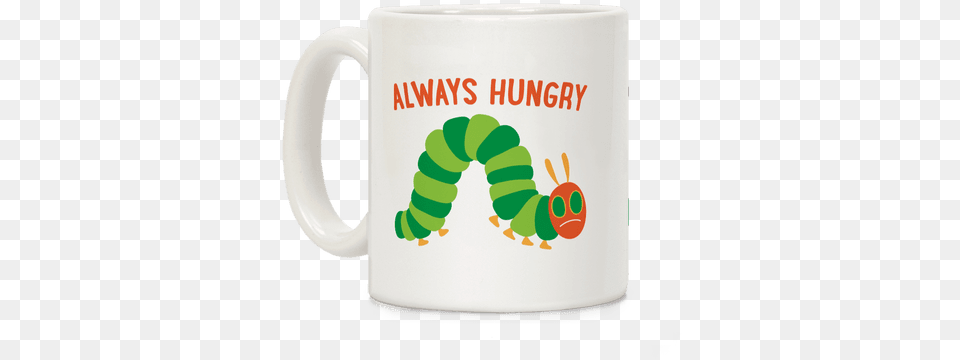 Always Hungry Caterpillar Coffee Mug Christmas Mug, Cup, Beverage, Coffee Cup Free Png Download