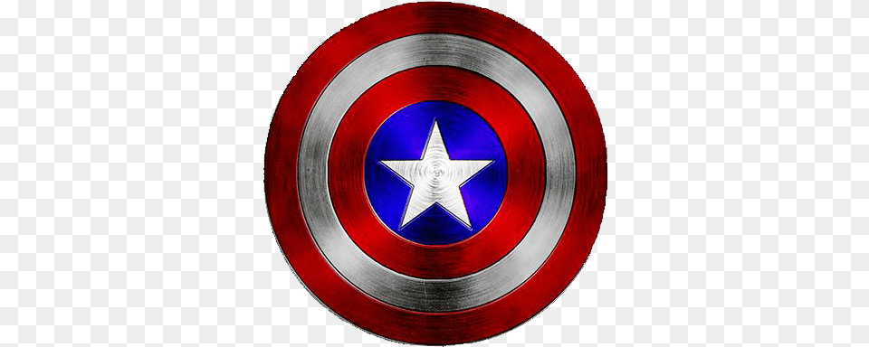 Download America Shield Circle Logo The Captain Hq Captain America Shield Clipart, Armor Free Png