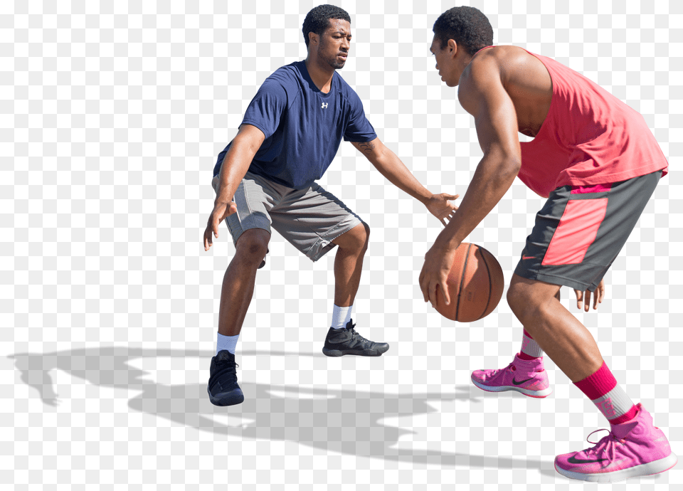 Download American Basketball Players By Mrcutout 2d Cutout Cut Out People Sport, Ball, Basketball (ball), Person, Man Png Image